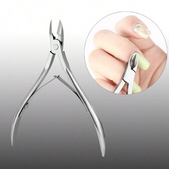 1 pieza Cortaúñas de acero inoxidable plateado para uñas gruesas y uñas encarnadas, cortaúñas para hombres, suministros para uñas, herramientas para uñas, herramientas para arte de uñas, de vuelta a la escuela, uñas, herramientas para uñas postizas