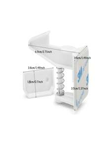 10 Pcs Baby Lock Hidden Design No Tool Needed Baby Proofing Cabinet Latch Locks, Child Home Products For Drawer Cupboard Doors Baby Shower Family Decorations Gifts - White - View 10