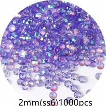 1000/500 bucăți 2mm/3mm/4mm/5mm Cristal de jeleu transparent cu spate plat, strasuri de bricolaj, strasuri de rășină în formă rotundă pentru meșteșuguri, pantofi, decor artistic, recipiente pentru machiaj, strălucire în întuneric