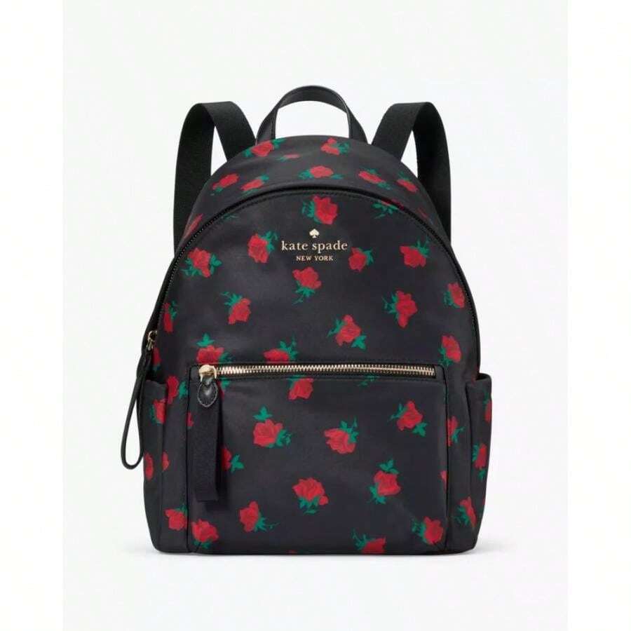 Mochila mediana Toss Ped Chelsea Rose de Kate Spade - Negro Multi - Ver 1