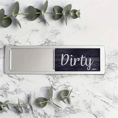 1pc Magnetic Dishwasher Cleaning/Dirt Indicator, Universal Dishwasher Cleaning/Dirt Indicator Magnet, Helpful Kitchen Organization Tool