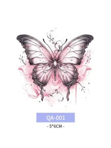 10 pièces Tatouages temporaires imperméables et colorés, design délicat de fleurs et d'art linéaire, pour le bras et la clavicule des femmes