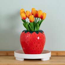 New Simple Strawberry Art Vase - Red - View 7
