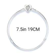 优雅的 S925 银心形蛇骨链，适合 DIY 手链，时尚珠宝礼物，适合女性生日