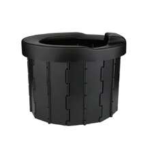 Children's Car Portable Folding Potty, Outdoor Camping Emergency Travel Small Toilet, On-The-Go Compact Urinal, Kids' Home Use Small Potty - Black - View 7
