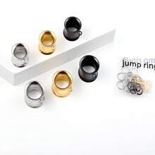3 pares de túneles DIY, enchufes y dilatadores para joyas de perforación de orejas, accesorios de dilatadores colgantes de acero inoxidable para mujer