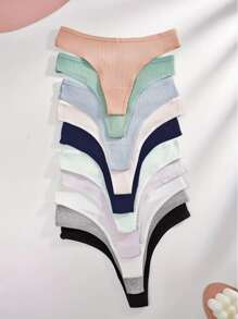 Kit 5 Calcinha Fio Dental Feminina