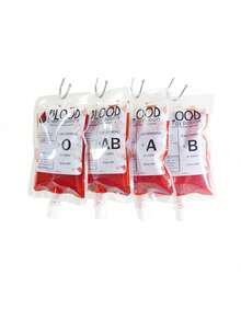 20 Pieces Halloween Cosplay Drink Container, 250ml Vampire Blood Bag, Zombie Drink Bag, PVC Water Bottle Decoration, Halloween Party Decoration, Halloween