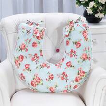 Breastfeeding Pillow Baby Pillow Girl Boy Maternity Pompom - 淺粉色 - 查看 2