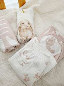 GLLQUEN BABY 4 Packs Bassinet Sheets, Bassinet Sheets For Baby Boy, Bassinet Sheet Neutral, Fit For Rectangle, Round, Oval, Bassinet Mattress, Flexible For Different Bassinet Pad/Mattress, Oeko-Tex Certificated - Rabbit - View 8