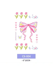 10 pièces Autocollants de faux tatouages de papillon colorés, imperméables et longue durée, conception simple pour filles