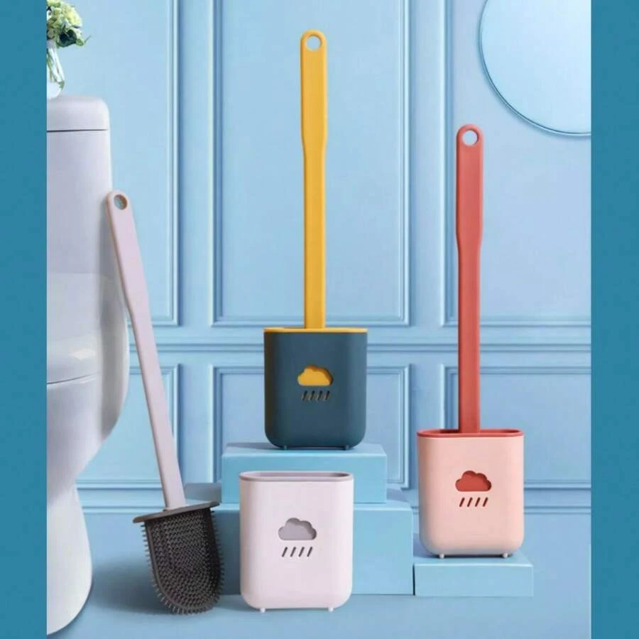 Kit2 Toilet Brush Cleaning Toilet Bowl With Base For Bathroom - Random Color - Nhiều màu - Xem 1