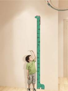 1pc Giraffe Height Ruler Sticker, Unicorn & Dinosaur Cartoon Animal Height Measurement Wall Decal, Home Decor, Height Marker, Room Wall Paper, Self-Adhesive Removable - Multicolor - View 1