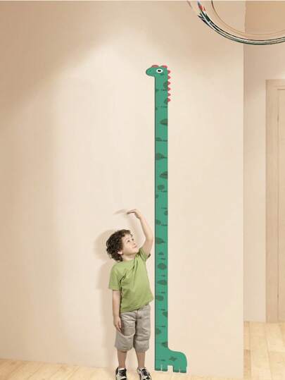 1 pieza Adhesivo de gráfico de crecimiento de PVC, adhesivo de pared con patrón de jirafa de dibujos animados para medir la altura en el hogar, adhesivos, adhesivo de pared, adhesivo de vinilo para decoraciones del hogar, artículos de decoración de primavera para refrescar tu hogar, adhesivos de decoración de ramas, regalos de cumpleaños y graduación