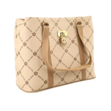 Large Women's Stylish Handbag With Side And Hand Straps Casual Modern - 棕色 - 查看 2