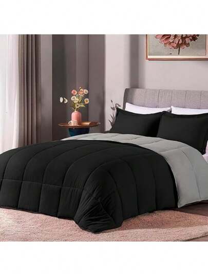 Bluelander Edredón Matrimonial Acolchado, Hipoalergénico, Acolchado para Toda Estación, Reversible y Ligero ¡Cubre toda tu cama!