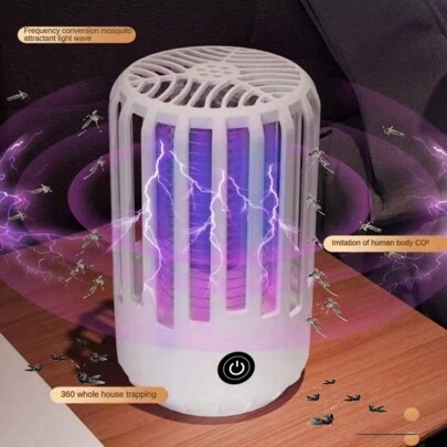 RAF 1个静音电动灭蚊灯，多功能室内夜灯兼驱蚊器，适用于室内外露营灭蚊