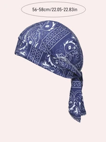 1 pieza Sombrero de pirata de patrón de paisley ajustable para niños mayores, apto para uso diario - sombrero pirata elástico - Ver 3