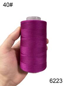 1 Rolo de Linha de Costura Doméstica 40/2 em 40 Cores, Preto e Branco, 3500 Jardas, para Artesanato em Roupas e Calças, Acessórios para Costura Manual, Linha de Costura DIY - Multicolorido - Ver 31