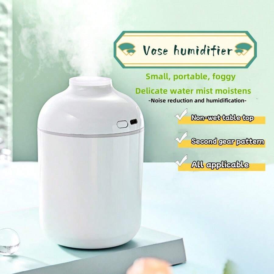 1pc Electric Air Purifier Humidifier Bedroom Car Living Room Home Application - Noise Reduction Quiet Sleep, USB Charging Small And Convenient. Holiday Gifts Meet Gifts - Electric Air Purifier Humidifier - View 1