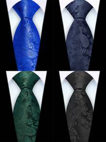 1 条 8 厘米宽男士佩斯利花纹领带，高品质时尚休闲婚礼派对商务领带男士领带 - 佩斯利 - 查看 9