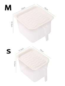 1pc Airtight Cereal, Grains And Flour Storage Container, Large Capacity Plastic Sealed Food Storage Bin For Kitchen, Pantry And Countertop,Kitchen Storage,Kitchen Organizer,Kitchen Organiser,Storage Items,Kitchen,Storage,Organizer,Organiser,Organization,Organizers,Drawer Organizer,Travel,Kitchen Items,Kitchen Utensils,Kitchen Tools,Kitchen Things. - Multicolor - View 9