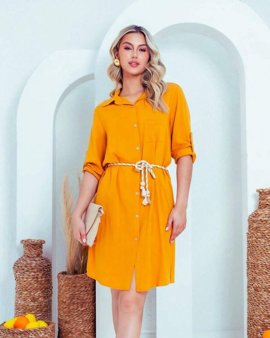 CHEMISE VESTIDO DE VISCOSE DAISY