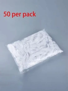 50/100/150/200/300 قطعة غطاء رأس استحمام يمكن التخلص منه، غطاء شعر مقاوم للغبار للتموين والمطبخ وصبغ الشعر والصالون والجمال والقبعة وغطاء الاستحمام ومنتجات وإكسسوارات الشعر للصالون والسفر والعودة إلى المدرسة والعطلات والإكسسوارات للنساء