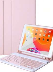 Funda con Teclado para tableta ipad samsung - Rosa - Ver 11