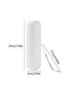 Estuche portátil para cepillo de dientes para deportes al aire libre, camping, picnic, con soporte para pasta de dientes, tapa del cepillo de dientes y vaso para enjuague, esencial para viajes - Multicolor - Ver 10