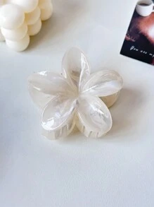 2 件/套女士简约多色大理石亚克力花朵发夹发夹适用于盘发，日常优雅发饰，花爪情人节 - 查看 2