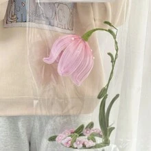 超值装 212 件扭杆铃兰花灯笼装饰 DIY 手工套装，管道清洁花套装，包括 70 种花色、50 种橄榄绿、30 种黄色、30 种装饰色、升级绒毛雪尼尔茎、10 根花茎、1 个花园胶带（附 1 个分步视频），手工制作的装饰品，非常适合家居装饰、节日礼物 - 彩色 - 查看 9