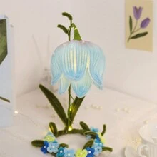 超值装 212 件扭杆铃兰花灯笼装饰 DIY 手工套装，管道清洁花套装，包括 70 种花色、50 种橄榄绿、30 种黄色、30 种装饰色、升级绒毛雪尼尔茎、10 根花茎、1 个花园胶带（附 1 个分步视频），手工制作的装饰品，非常适合家居装饰、节日礼物 - 彩色 - 查看 5