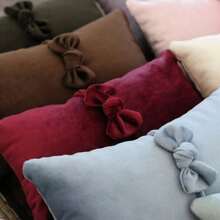 Newborn Photography Props Pillow With Bow Soft Velvet Baby Posing Pillows Bowknot Set Bed Basket Cushion Mat Studio Shooting Accessories - Multi - View 8