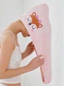 1/2/3 Stück bestickter Korallenfleece saugfähiger und schnell trocknender Badekappe, Gesichtsmaske Haarband, weiche saugfähige Duschhaube, Cartoon Badekappe, Einheitsgröße Duschhandtücher für Schönheitssalon, Hotel, Sport, Zuhause Essentials, Handtuch, Haut- und Haarpflege Handtuch Wrap