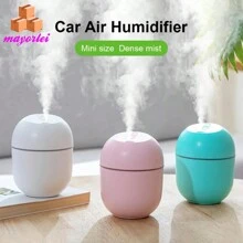 Humidificador atomizador con USB, difusor de aceite aromático, humidificador de aire silencioso con lámpara de noche para coche, dormitorio, rociador de niebla fría, 220ml - Multicolor - Ver 2