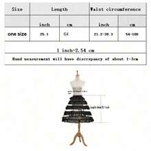 4 Hoop Crinoline Cage Bustle Skirt Pannier Petticoat Underskirt Accessories - Multicolor - View 6