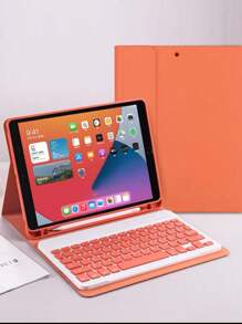 Funda con Teclado Desmontable para iPad 10.2 IPAD 11 PRO IPAD 10 2022 - Naranja - Ver 1