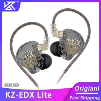  原装 KZ EDX Lite 耳机低音耳塞入耳式监听舞台直播耳机运动防噪 HIFI 耳机发烧级耳机新品