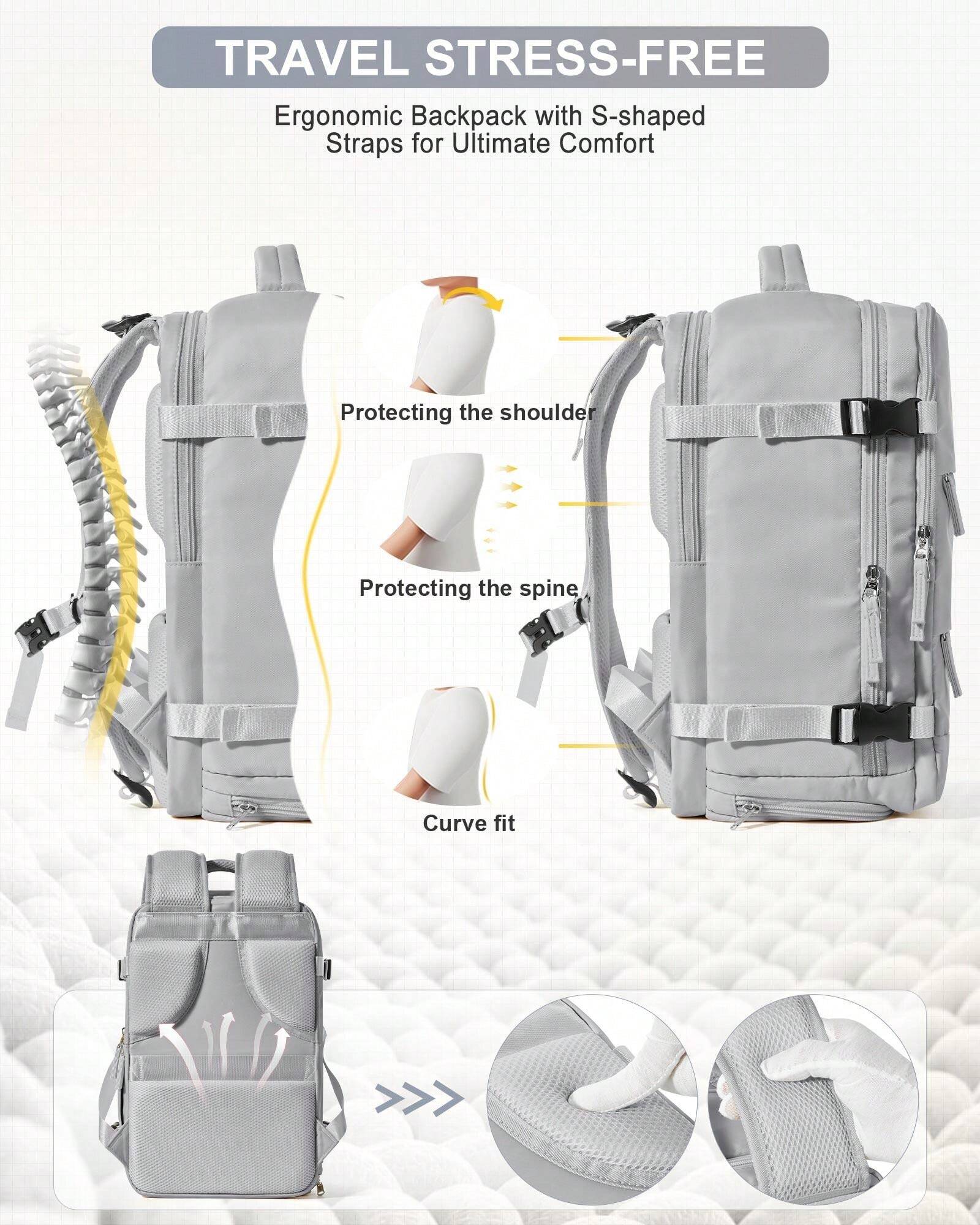 Large Travel Backpack Business Laptop Backpack Cabin Bag 40x20x25 Carry