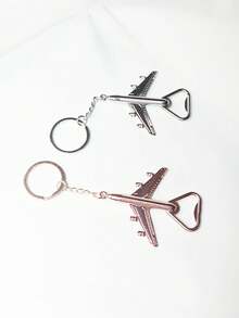 1pc Multi-Color Creative Small Gift Alloy Airplane Bottle Opener, European Style Wedding Favor, Home Daily Use - Multicolor - View 9