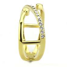 IP Gold(Ion Plating) Stainless Steel Ring With Top Grade - Multicolorido - Visão 4