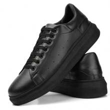 Basic Men's Casual Sneakers - 黑色 - 查看 2