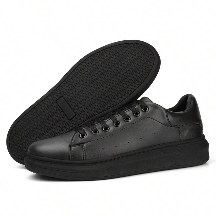 Basic Men's Casual Sneakers - 黑色 - 查看 1