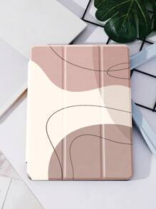 苹果简约色块保护套，兼容 iPad 10.2 英寸 2021/2020 iPad 第 9/8 代，兼容三星 Galaxy Tab A8 10.5 英寸 2022，标签保护套，带笔架，支持自动睡眠/唤醒盖 - 彩色 - 查看 3