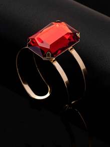 Anillos y pulseras con forma de cuadrados multicolores de cristales exagerados, estilo de moda para uso diario, oficina, fiesta, boda, vacaciones, regalo - pedrería - Ver 20