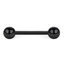 Kit 5 Tongue Piercing Black Silicone Flexible 5 Units - màu đen - Xem 5