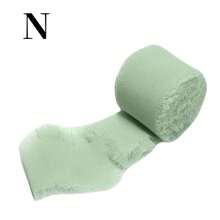 1 卷，不同颜色的雪纺丝带手工制作的磨损边缘什锦丝带用于礼品包装新娘花束婚礼请柬，DIY 服装装饰，黄麻丝带绳 DIY 婚礼黄麻绳工艺品礼品派对装饰，圣诞节情人节 - 彩色 - 查看 20