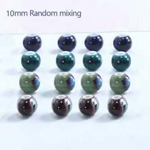 20-50 件创意窑烧陶瓷珠，适合 DIY 珠宝制作 - 非常适合手镯和项链制作用品