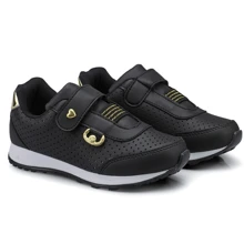 New Arrival Girls Casual Sneakers With Super Soft Burr - 黑色 - 查看 2